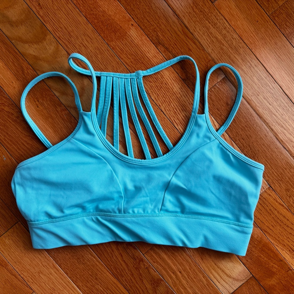 Constantly Varied Gear Teal Strappy Sports Bra